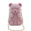 Honeyglow Rhinestone Bear Clutch Purse