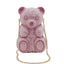 Honeyglow Rhinestone Bear Clutch Purse