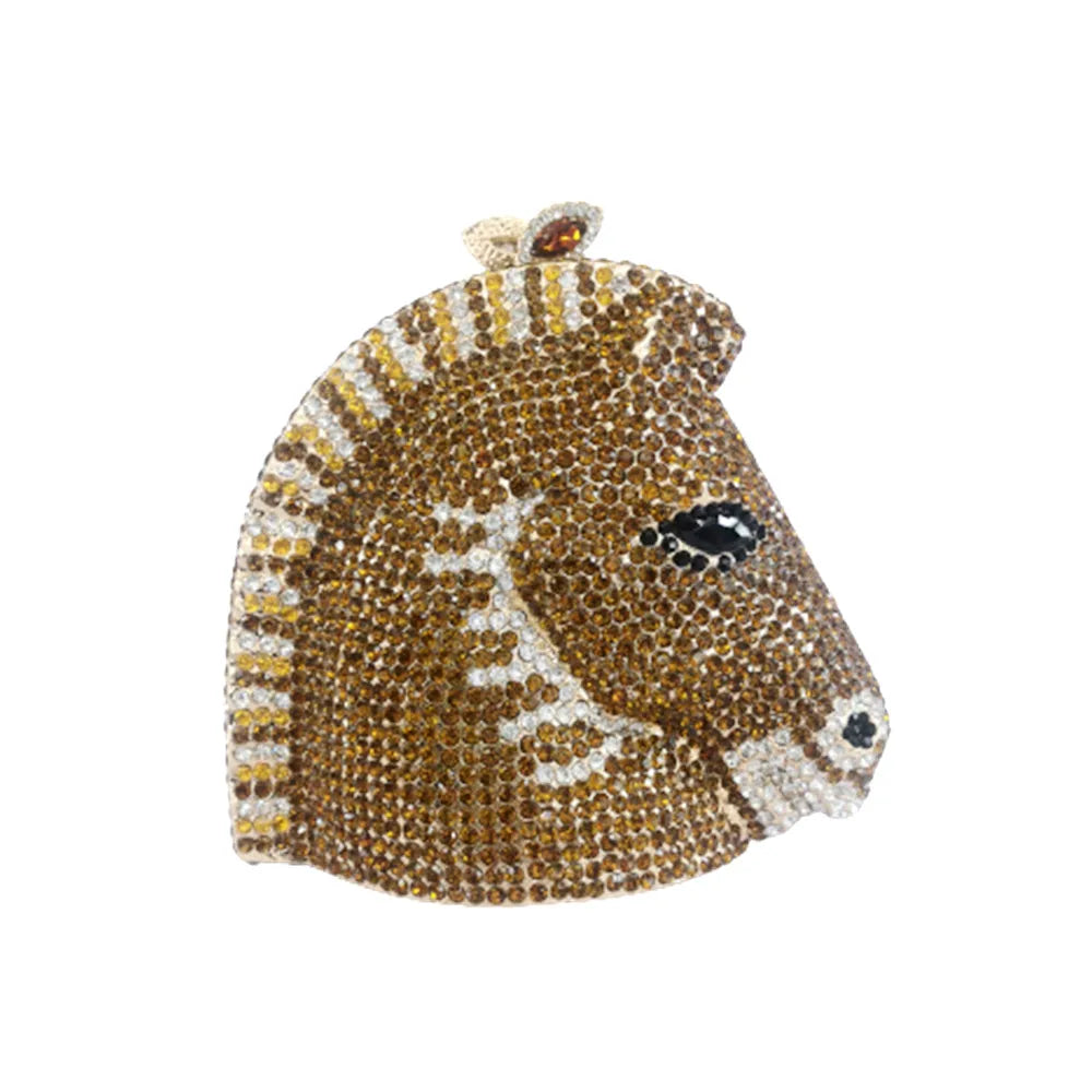 Sparkly Horse Purse Clutch Bag