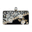 Leila Floral Rhinestone Clutch bags WAAMII black  