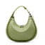 Diana Braided Leather Crescent Crossbody bags WAAMII Green  