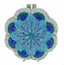 Rosalie Flower Shaped Clutch Rhinestone Purse bags WAAMII Blue