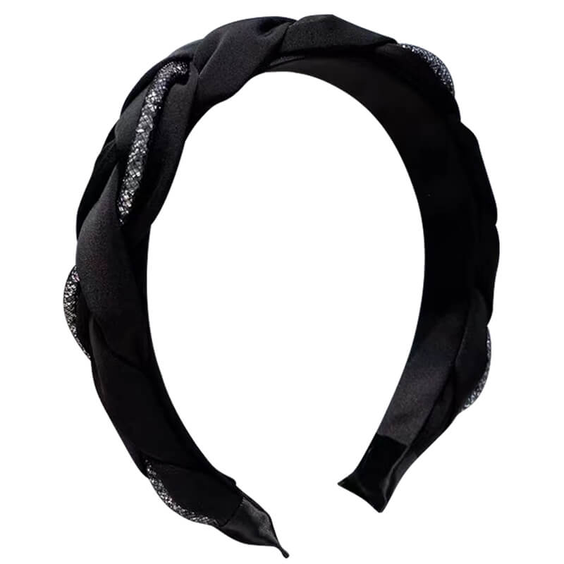 Twist Design Simplicity Black Headband Accessories WAAMII   