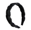 Twist Solid Black Headband with Rhinestones Accessories WAAMII   