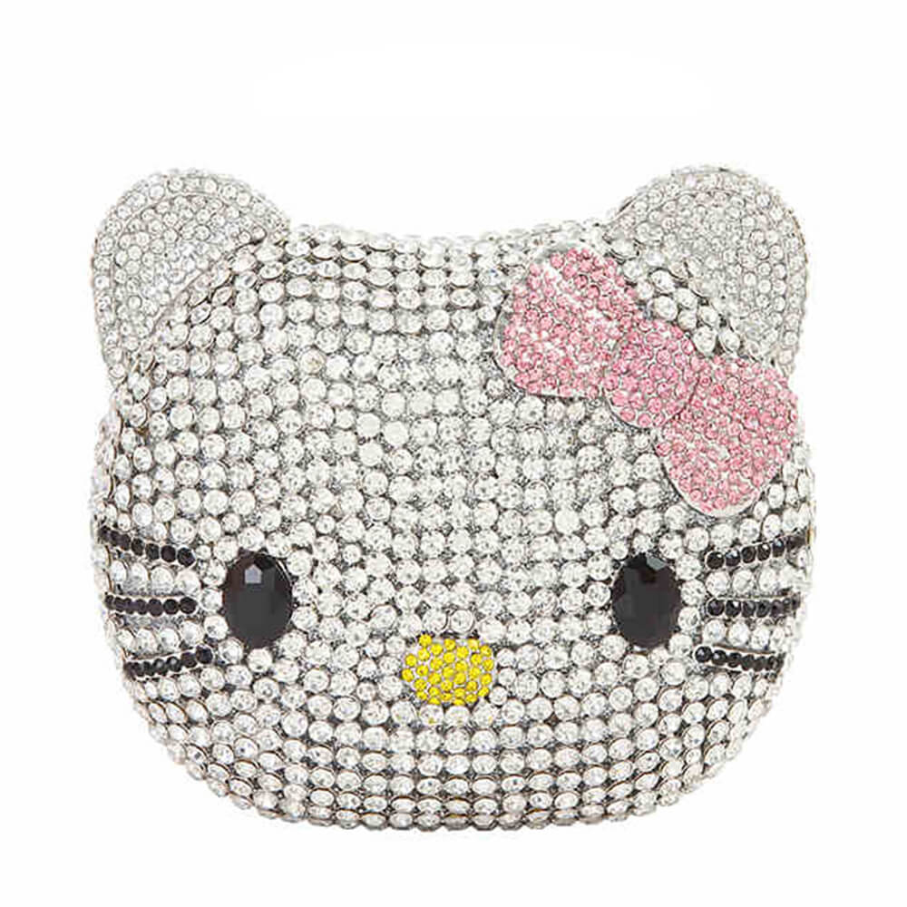 Crystal Kitty Cat Minaudiere bags WAAMII 01  