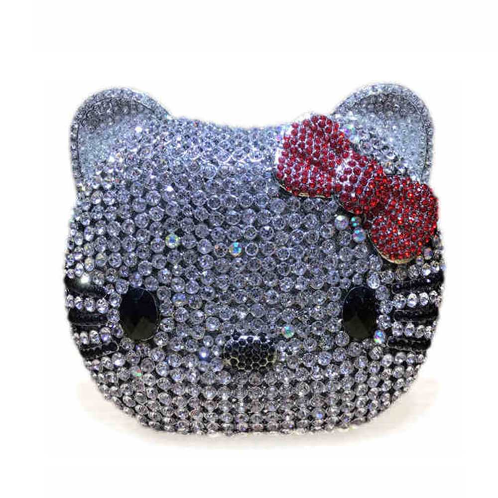 Crystal Kitty Cat Minaudiere bags WAAMII 02  