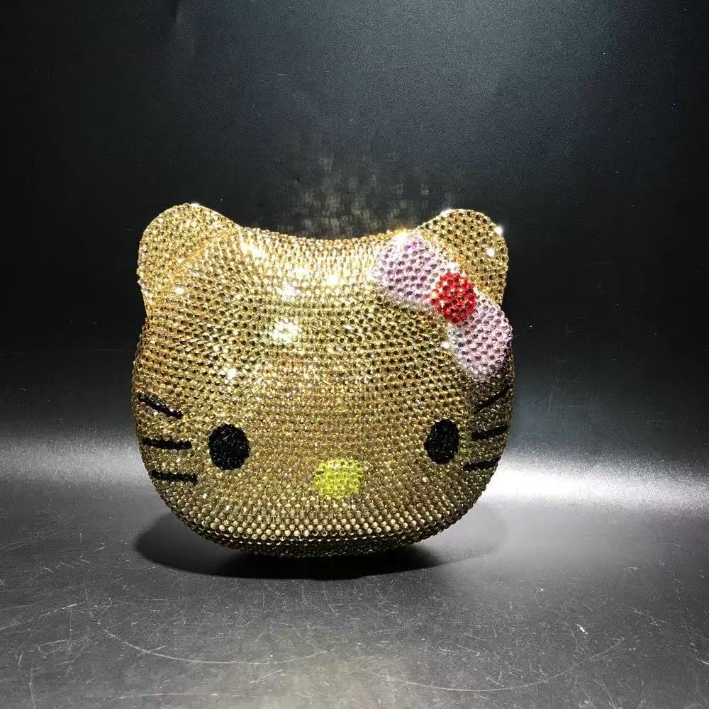 Crystal Kitty Cat Minaudiere