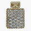 Perfume Bottle Shaped Rhinestone Clutch bags WAAMII Gold White  