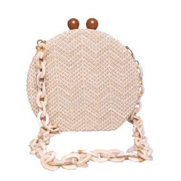 MING ZHEN Handmade Straw Bag Beach Bag Women Straw Travel Beach