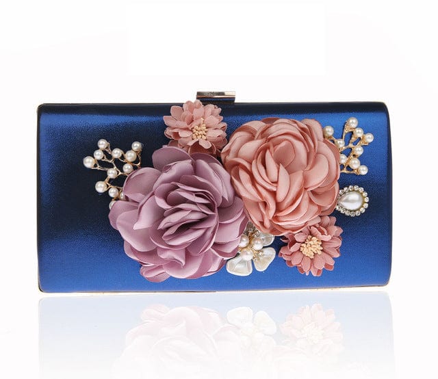 Floral Crystal Clutch Purse | Little Luxuries Designs
