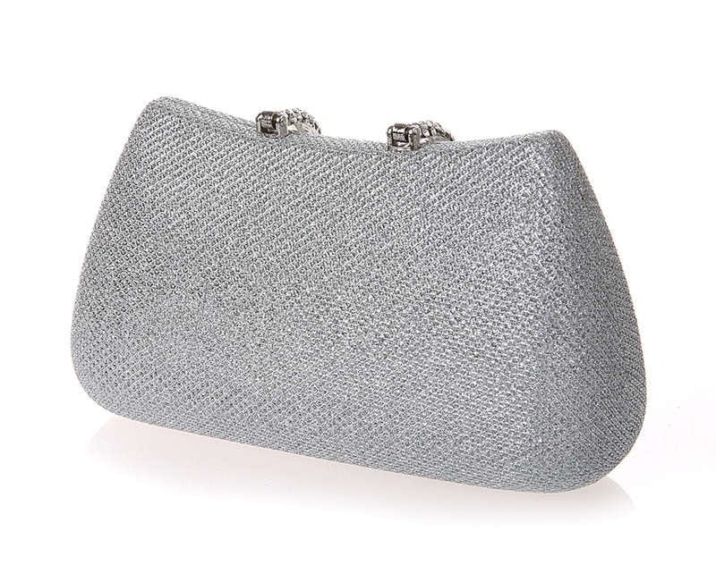 Fashion Luxury Women Handbag Acrylic Clutch Purse Evening Bag Designer Silver  Glitter Party Wallet Chain Shoulder Crossbody Bags
