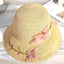 Handmade Silk Flower-Embellished Summer Hat For Women Straw Hat-WCM026 Accessories WAAMII Pink  