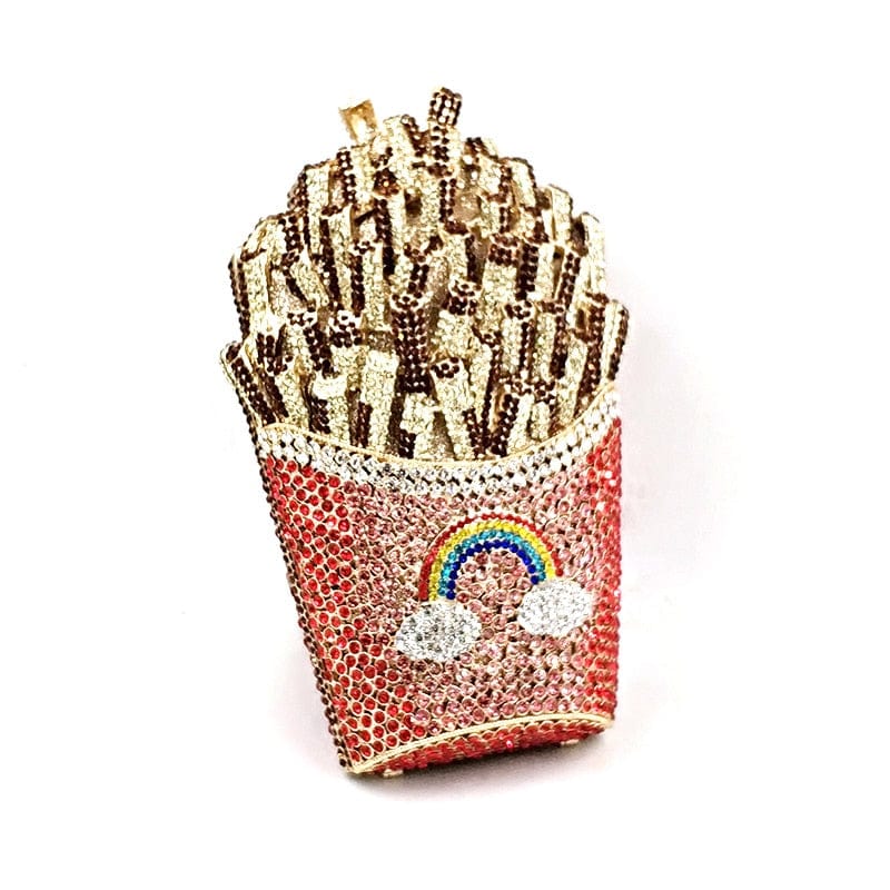 Gorgeous Whimsical French Fries Evening Bag