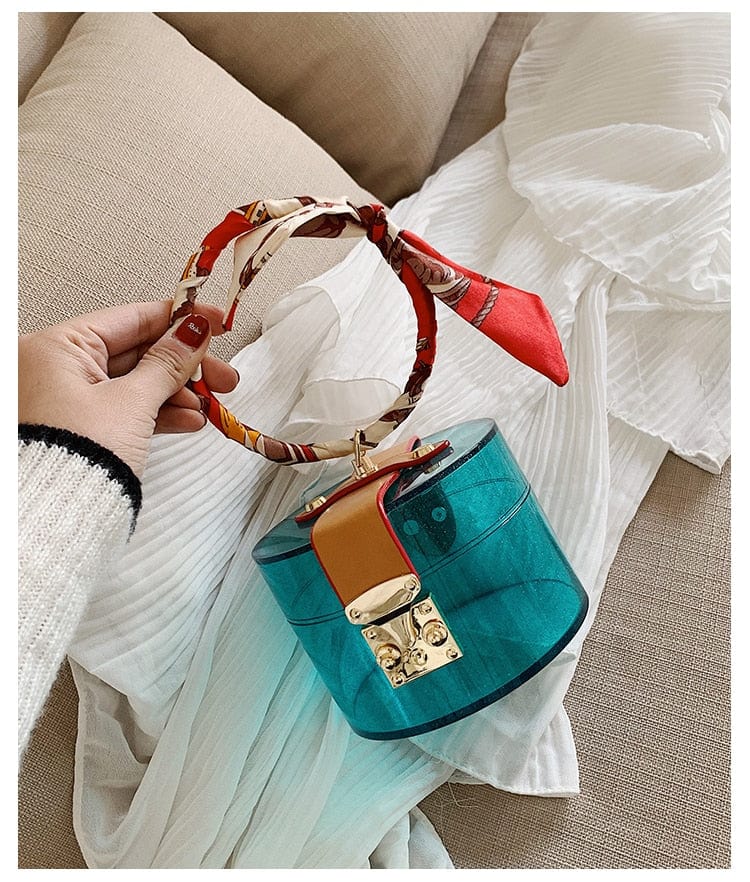 Transparent Acrylic Box Clear Bags for Women | Customized Name Clutch Purse | Small Square Handbag Female Transparent Evening Purse