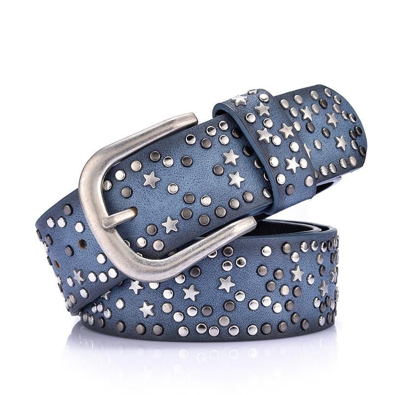 Red Waist Belts For Women Luxury Designer Brand Blue Diamond Belt